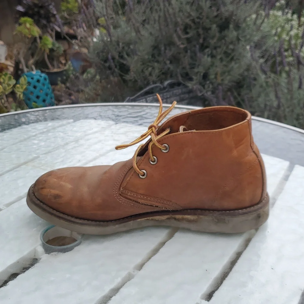 Red Wing Heritage Chukka Lace Up Boot. GUC. Tan. Mens's Size 10.5 D. Style# 3140